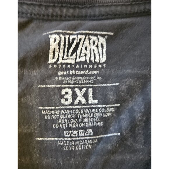 2017 BlizzCon Hearthstone Overwatch Starcraft Heroes of the Storm T-Shirt 3XL - Picture 4 of 8